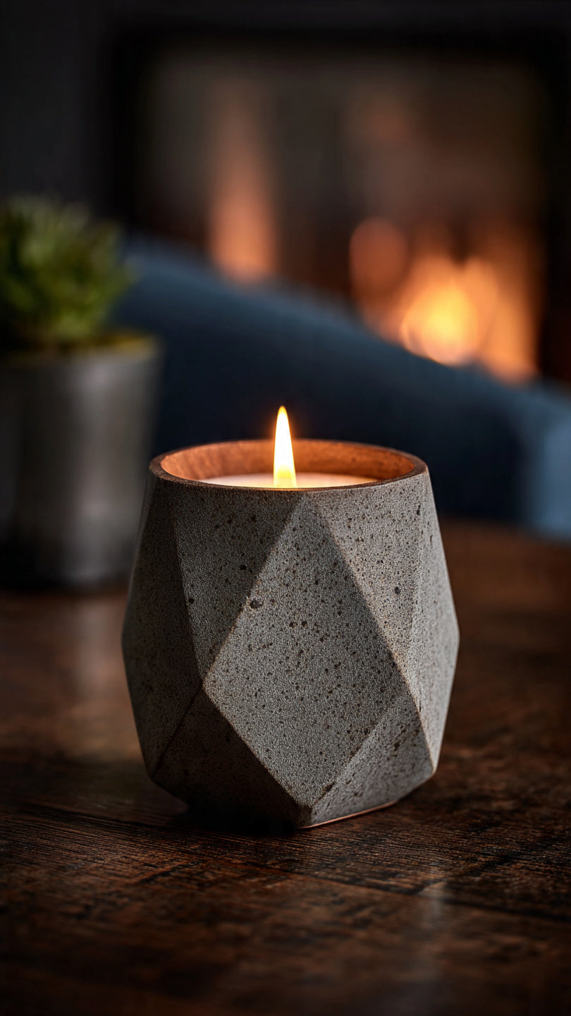 হ্যান্ডমেড ডায়মন্ড কাট সেন্টেড ক্যান্ডেল | Handmade Diamond Cut Scented Candle